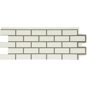 Цокольный Grand Line Состаренный кирпич Design молочный со швом